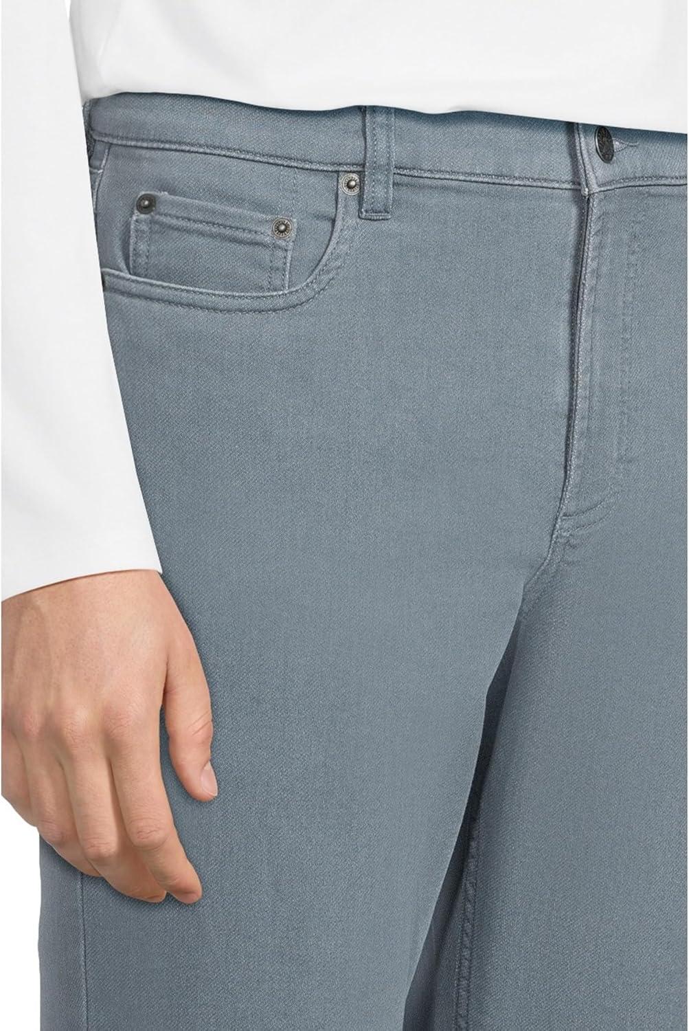image:imageFaherty Mens Stretch Terry 5 Pocket PantRocky Blue