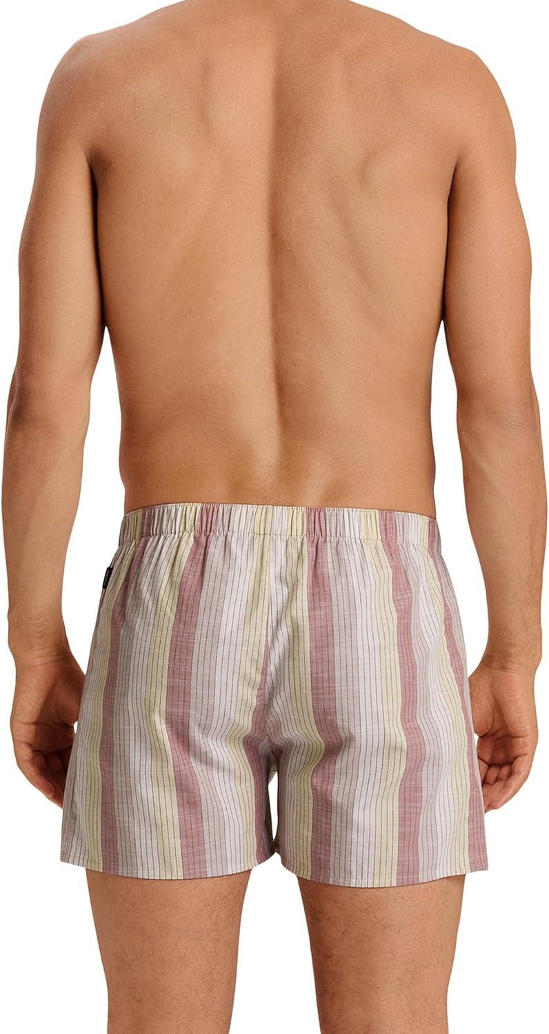image:imageHANRO Mens Fancy Woven BoxerBluewood Stripe