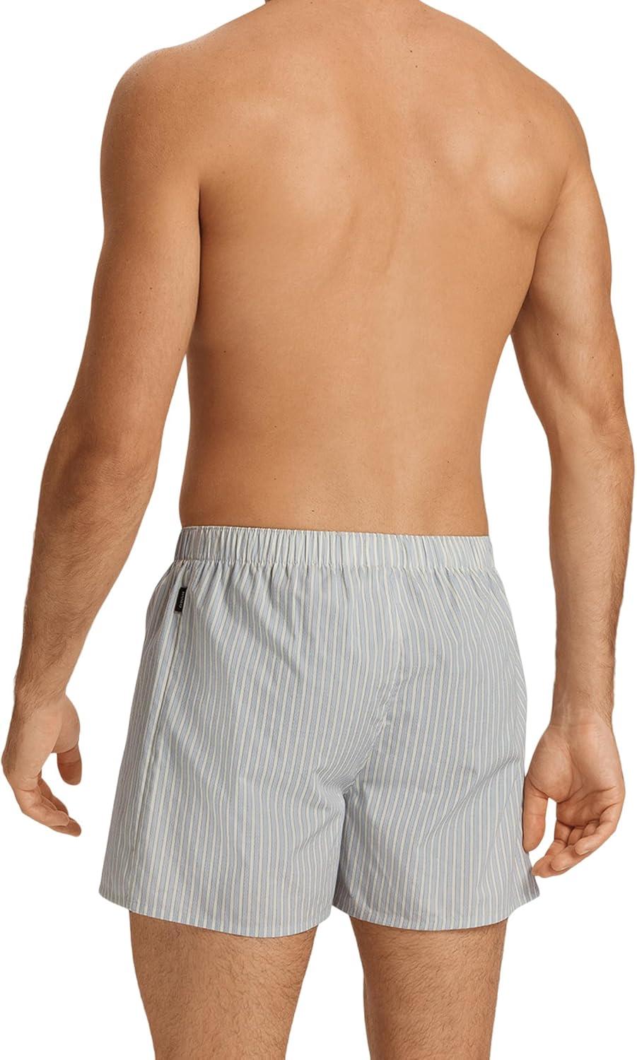 image:imageHANRO Mens Fancy Woven BoxerLight Stripe