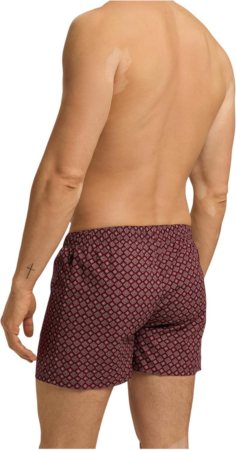 image:imageHANRO Mens Fancy Woven BoxerRed Gems Print
