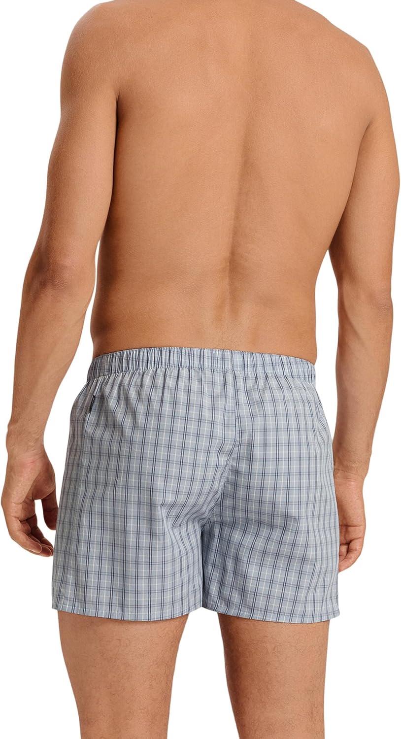 image:imageHANRO Mens Fancy Woven BoxerSea Breeze Check