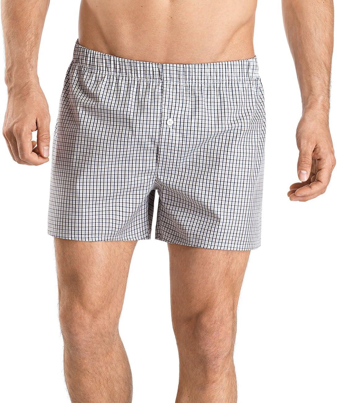 image:imageHANRO Mens Fancy Woven BoxerShaded Check