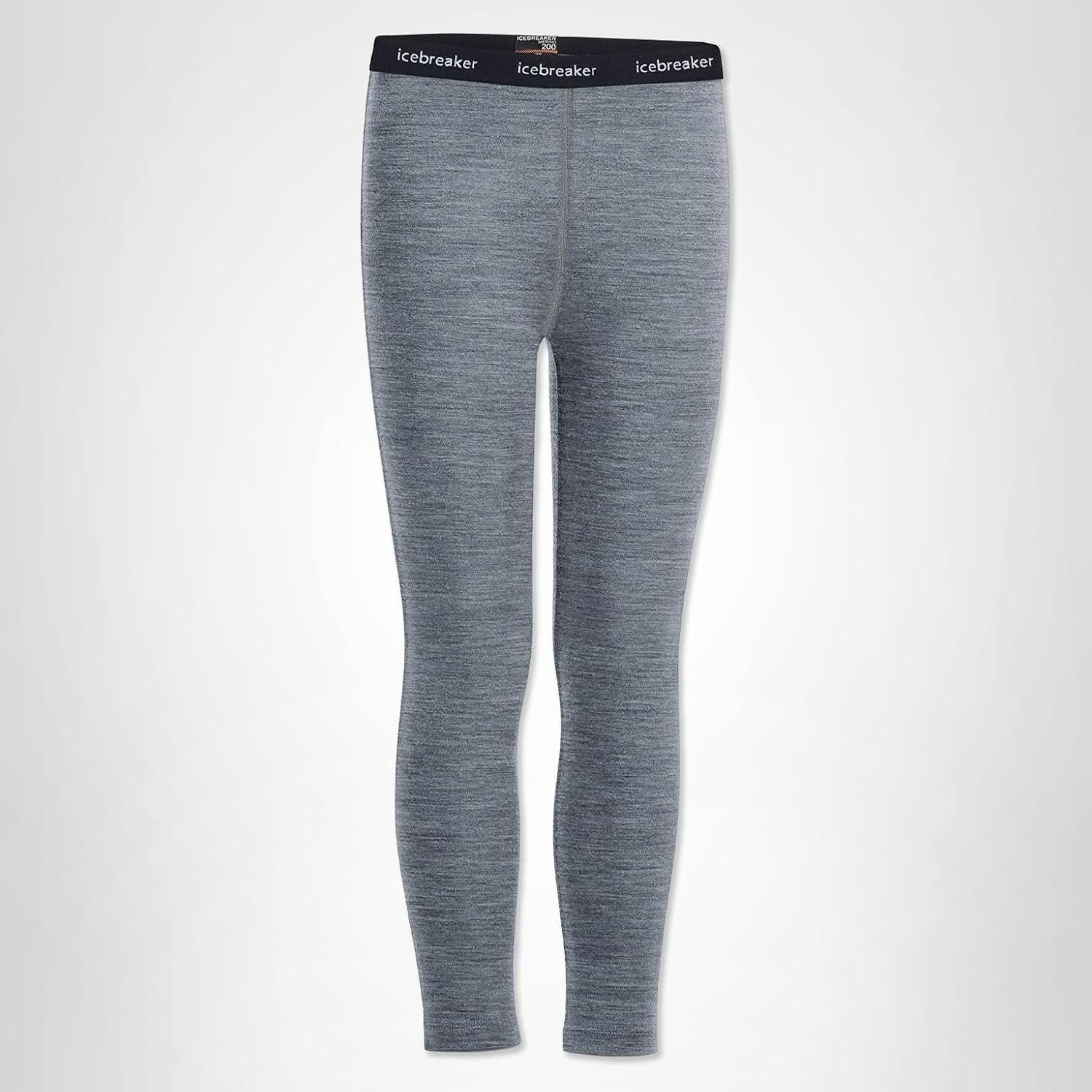 image:imageIcebreaker Merino Kids 200 Oasis LeggingsGritstone Hthr