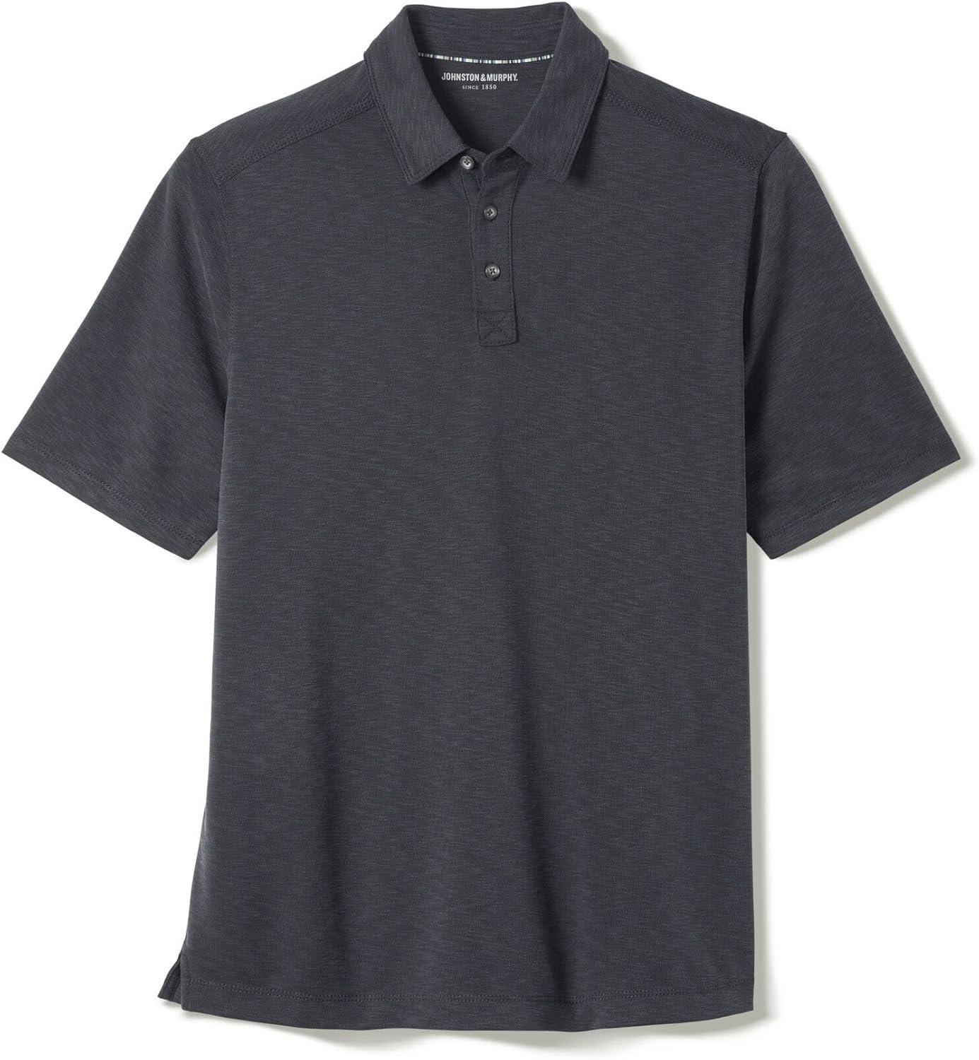 image:imageJohnston amp Murphy Mens Vintage Slub PoloBlack