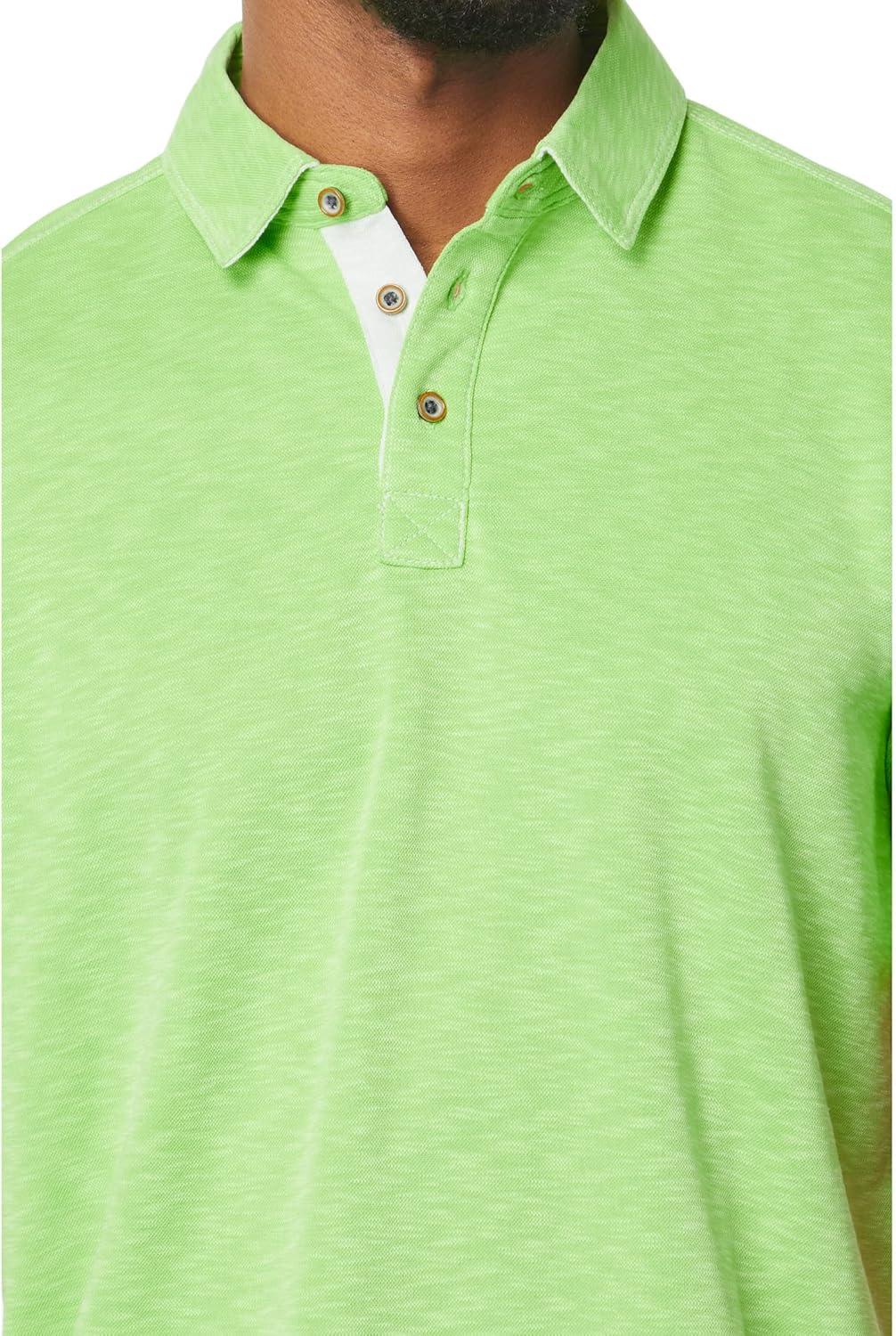 image:imageJohnston amp Murphy Mens Vintage Slub PoloLime
