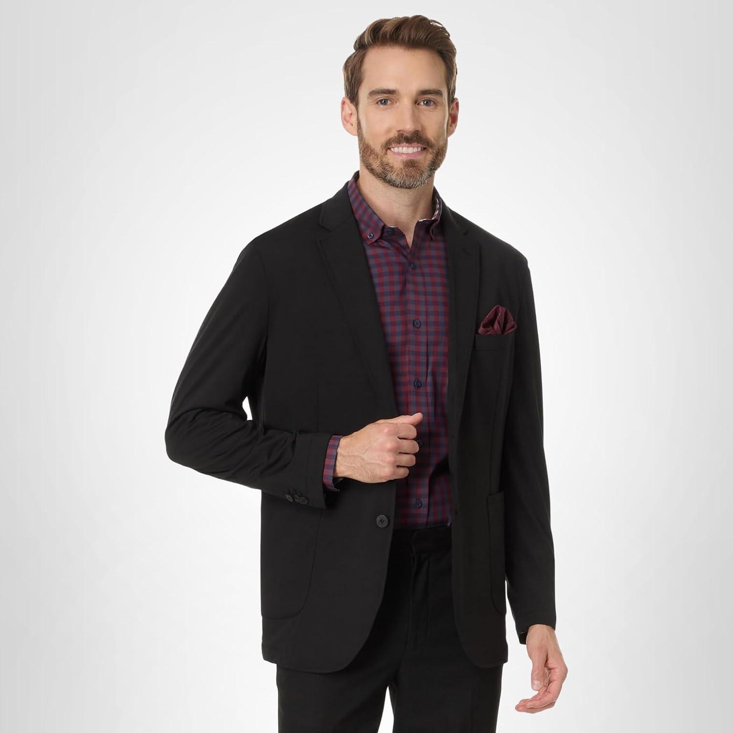 image:imageJohnston amp Murphy Mens Xc Flex Knit BlazerBlack