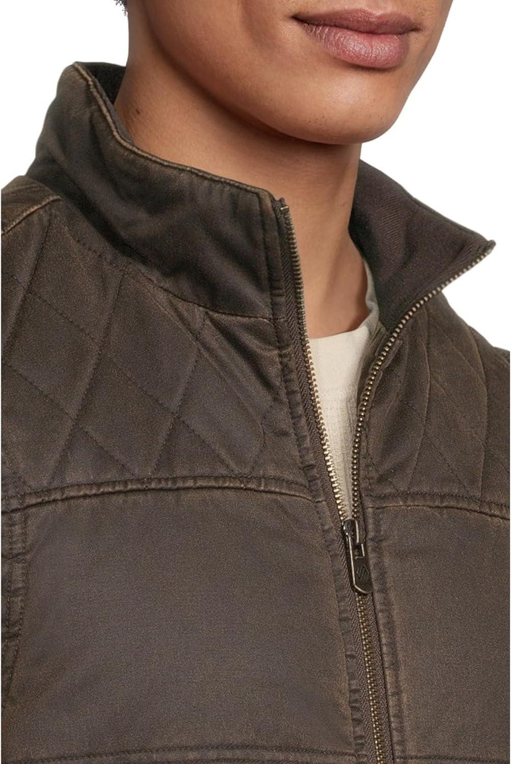 image:imageJohnston amp Murphy mens Antique Cotton Channel Quilted VestBrown