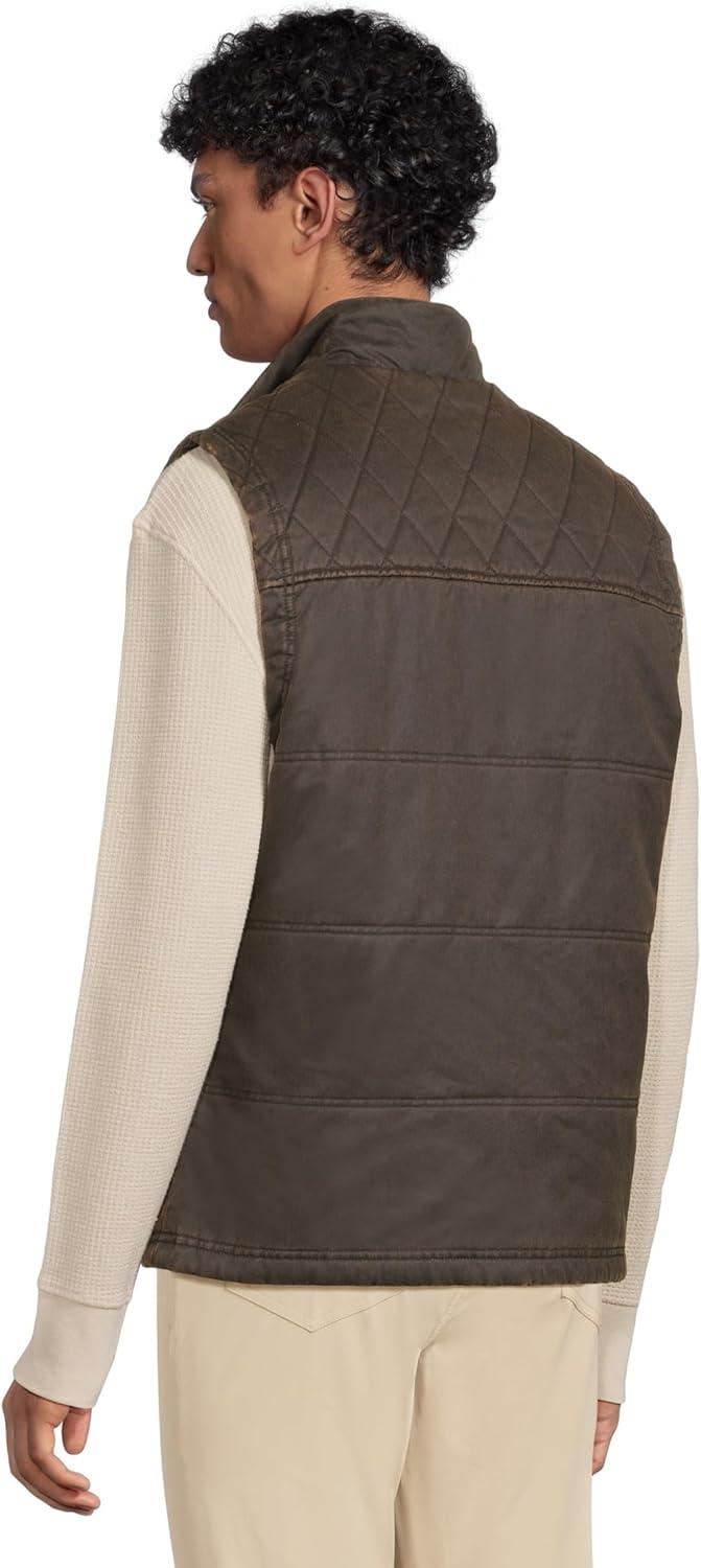 image:imageJohnston amp Murphy mens Antique Cotton Channel Quilted VestBrown