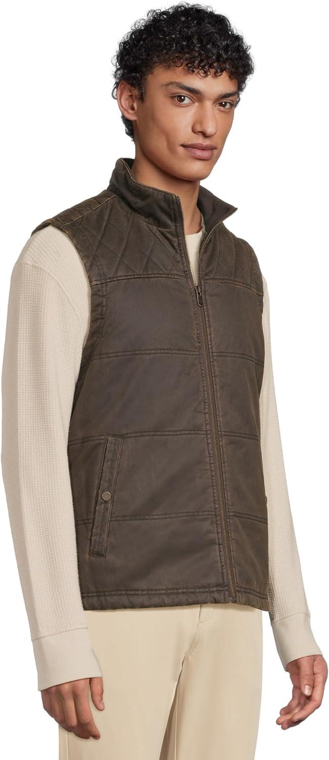 image:imageJohnston amp Murphy mens Antique Cotton Channel Quilted VestBrown