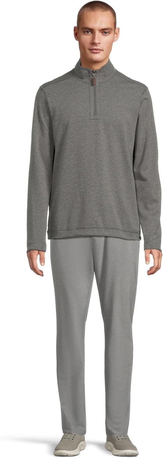 image:imageJohnston amp Murphy mens Reversible Solid QuarterzipBlueGray