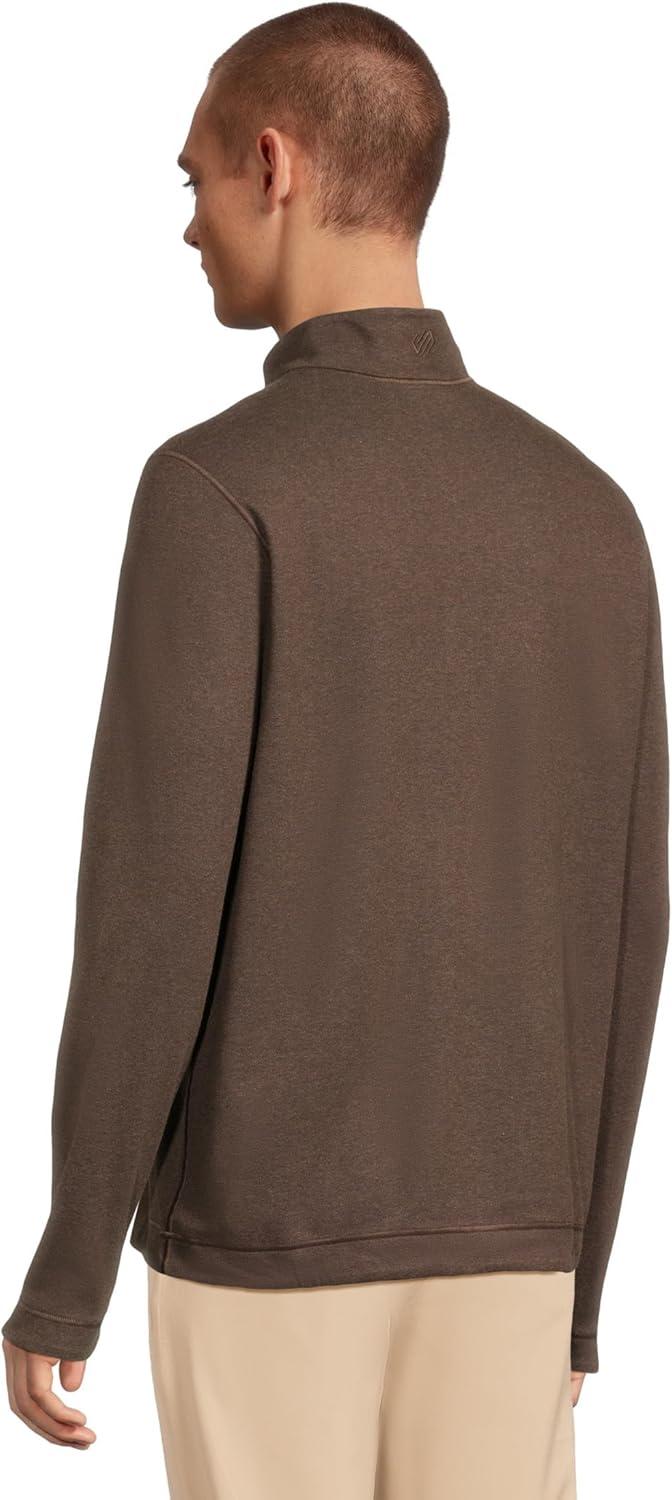 image:imageJohnston amp Murphy mens Reversible Solid QuarterzipBrownBlue