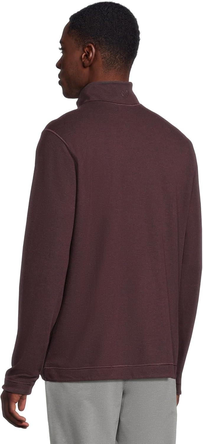 image:imageJohnston amp Murphy mens Reversible Solid QuarterzipBurgundyBlue