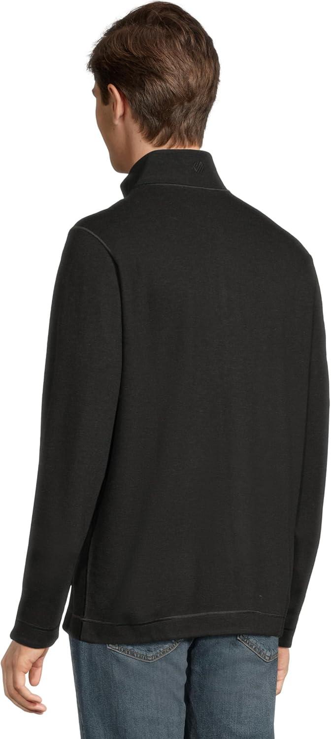 image:imageJohnston amp Murphy mens Reversible Solid QuarterzipCharcoalBrown