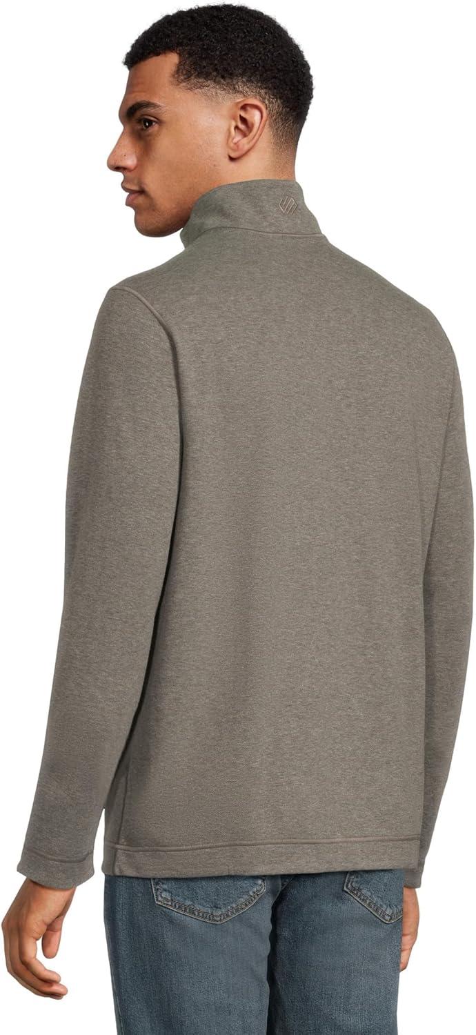 image:imageJohnston amp Murphy mens Reversible Solid QuarterzipGrayBlack