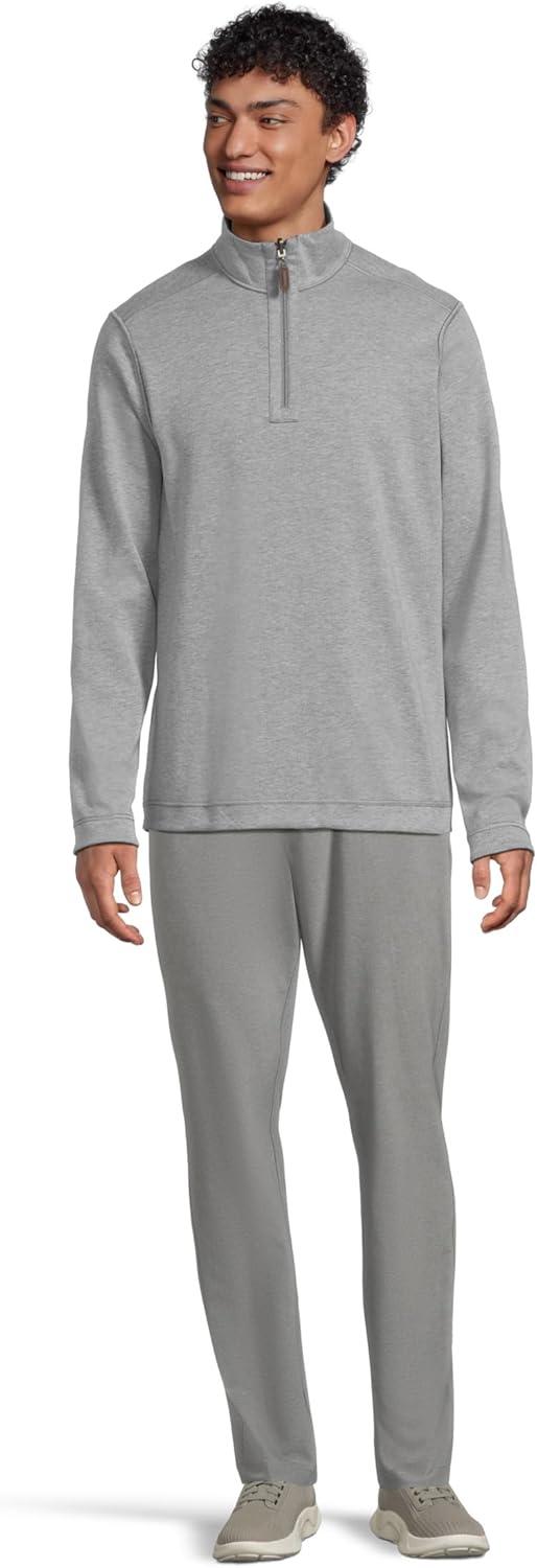 image:imageJohnston amp Murphy mens Reversible Solid QuarterzipNavyStorm