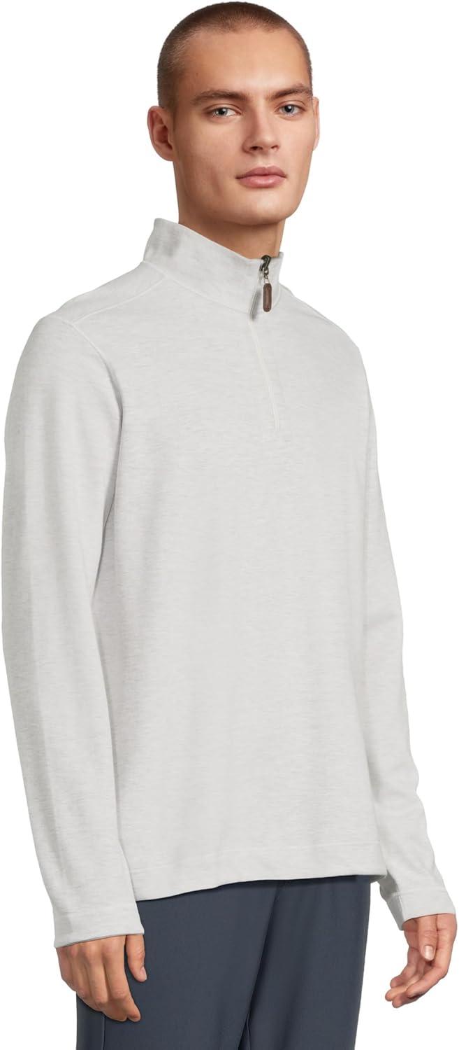 image:imageJohnston amp Murphy mens Reversible Solid QuarterzipWhiteStorm