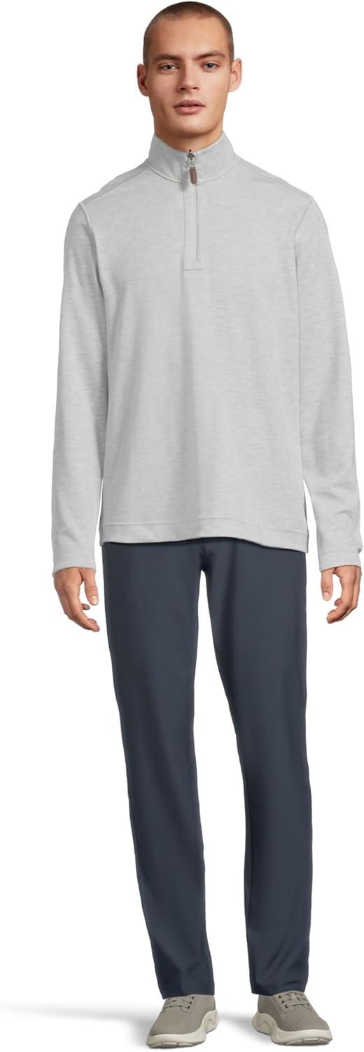image:imageJohnston amp Murphy mens Reversible Solid QuarterzipWhiteStorm