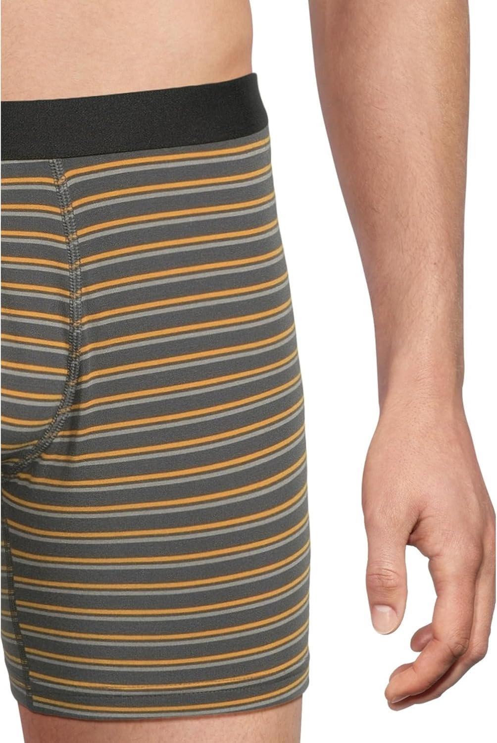 image:imageMeUndies Mens Boxer Briefs 6 Inseam with Breathable and Comfortable Tencel Micro Modal FabricFall Stripes
