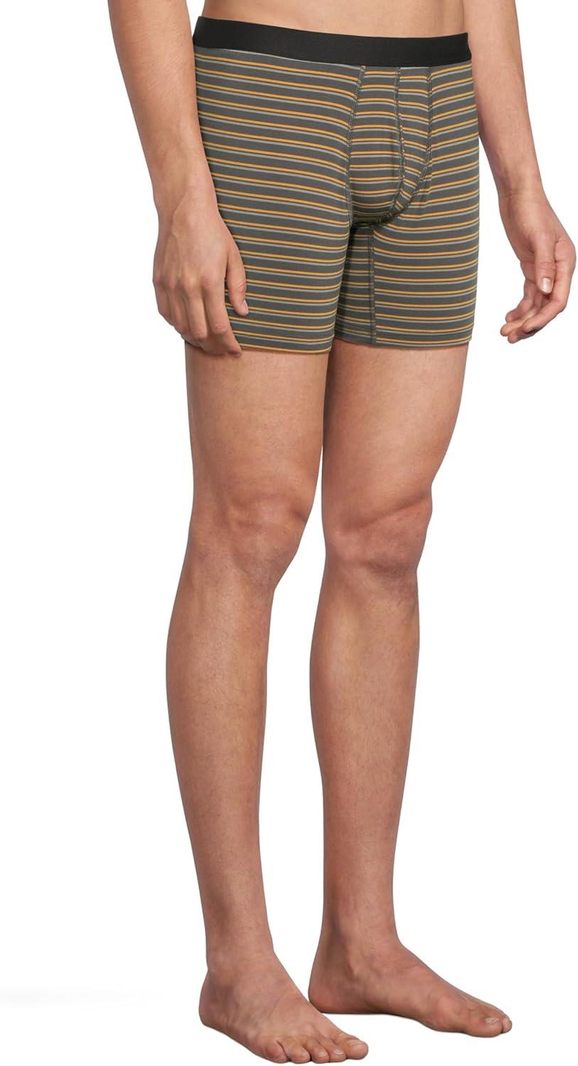 image:imageMeUndies Mens Boxer Briefs 6 Inseam with Breathable and Comfortable Tencel Micro Modal FabricFall Stripes