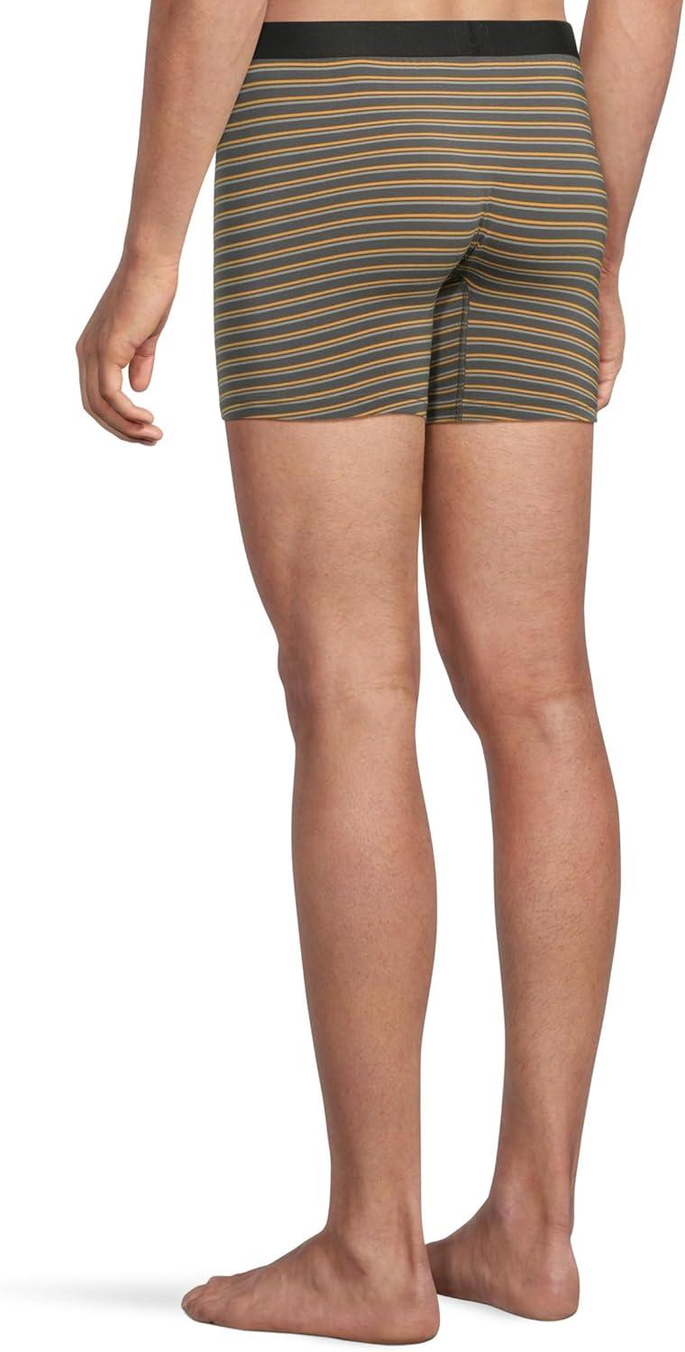 image:imageMeUndies Mens Boxer Briefs 6 Inseam with Breathable and Comfortable Tencel Micro Modal FabricFall Stripes