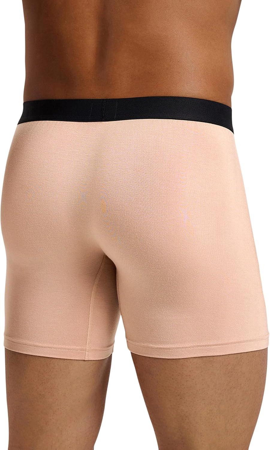 image:imageMeUndies Mens Boxer Briefs 6 Inseam with Breathable and Comfortable Tencel Micro Modal FabricSand Dune