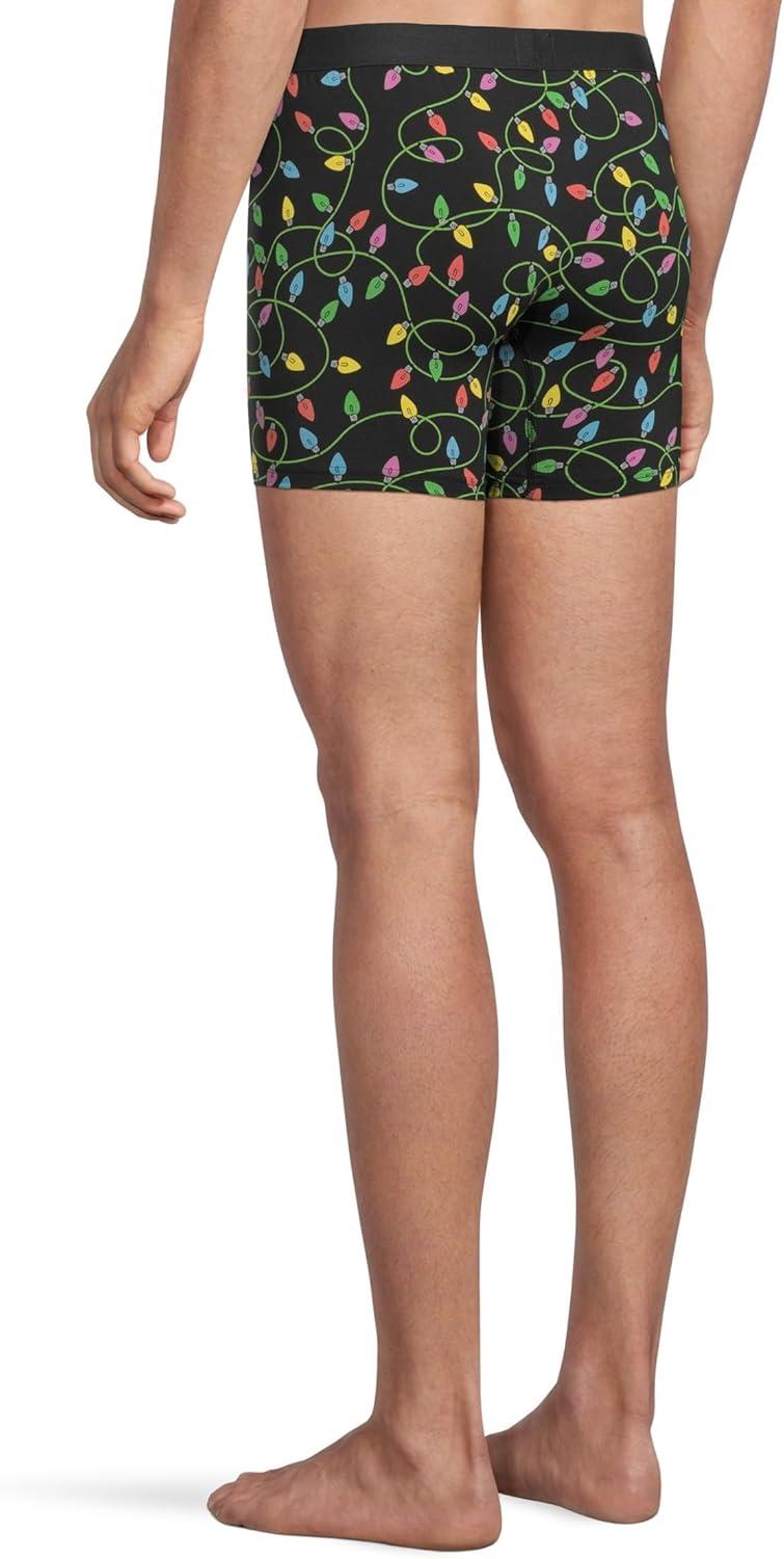 image:imageMeUndies Mens Boxer Briefs 6 Inseam with Breathable and Comfortable Tencel Micro Modal FabricString Lights