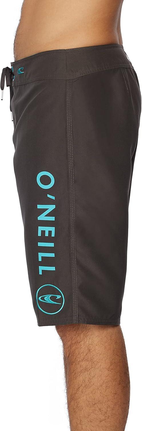 image:imageONEILL Mens 21 Inch Solid BoardshortsWater Resistant Swim Trunks for Men with Quick Dry Stretch Fabric and PocketsAsphalt