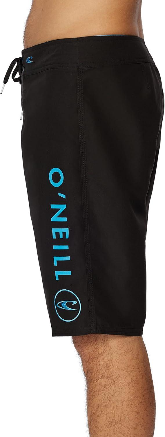 image:imageONEILL Mens 21 Inch Solid BoardshortsWater Resistant Swim Trunks for Men with Quick Dry Stretch Fabric and PocketsBlack 1