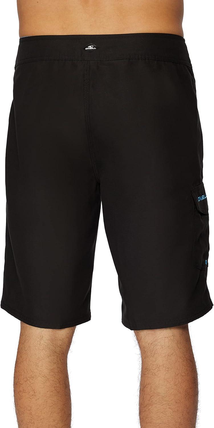 image:imageONEILL Mens 21 Inch Solid BoardshortsWater Resistant Swim Trunks for Men with Quick Dry Stretch Fabric and PocketsBlack 1