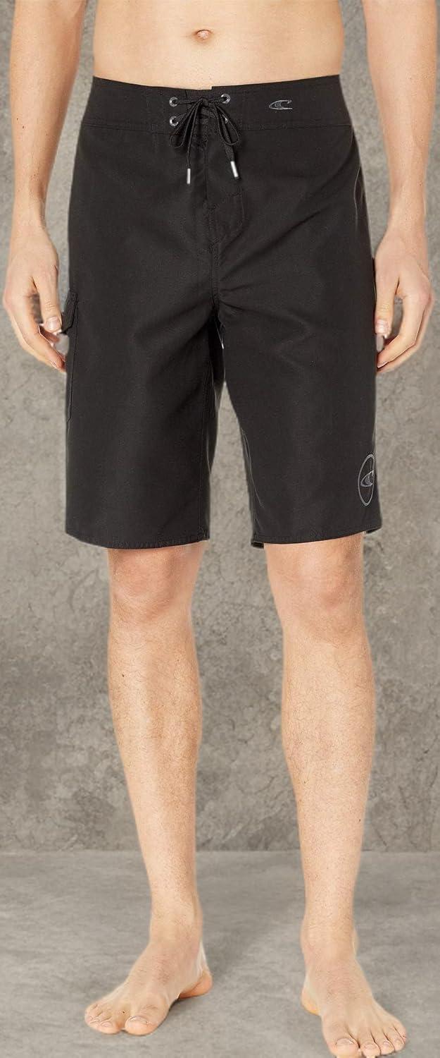 image:imageONEILL Mens 21 Inch Solid BoardshortsWater Resistant Swim Trunks for Men with Quick Dry Stretch Fabric and PocketsBlack 2