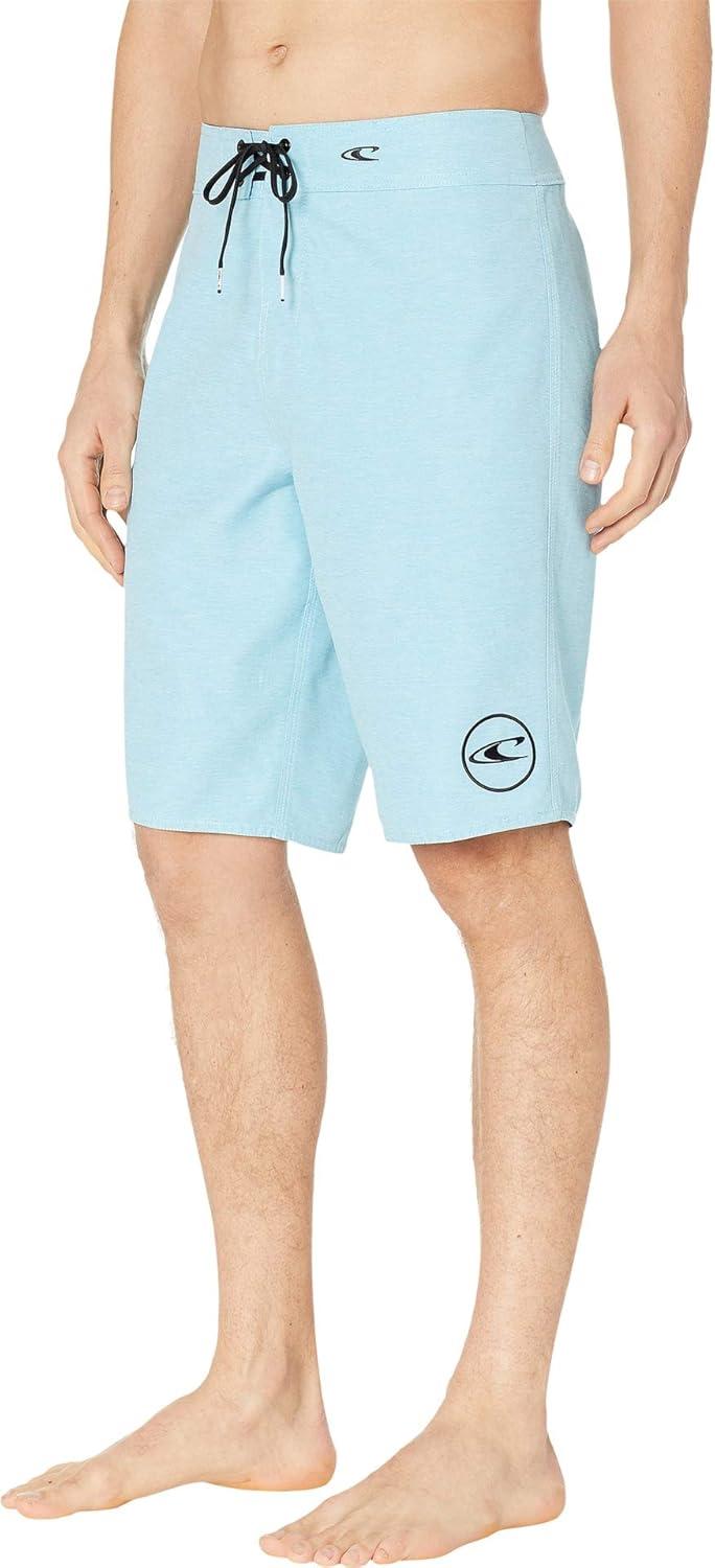 image:imageONEILL Mens 21 Inch Solid BoardshortsWater Resistant Swim Trunks for Men with Quick Dry Stretch Fabric and PocketsCyan Santa Cruz Solid 20