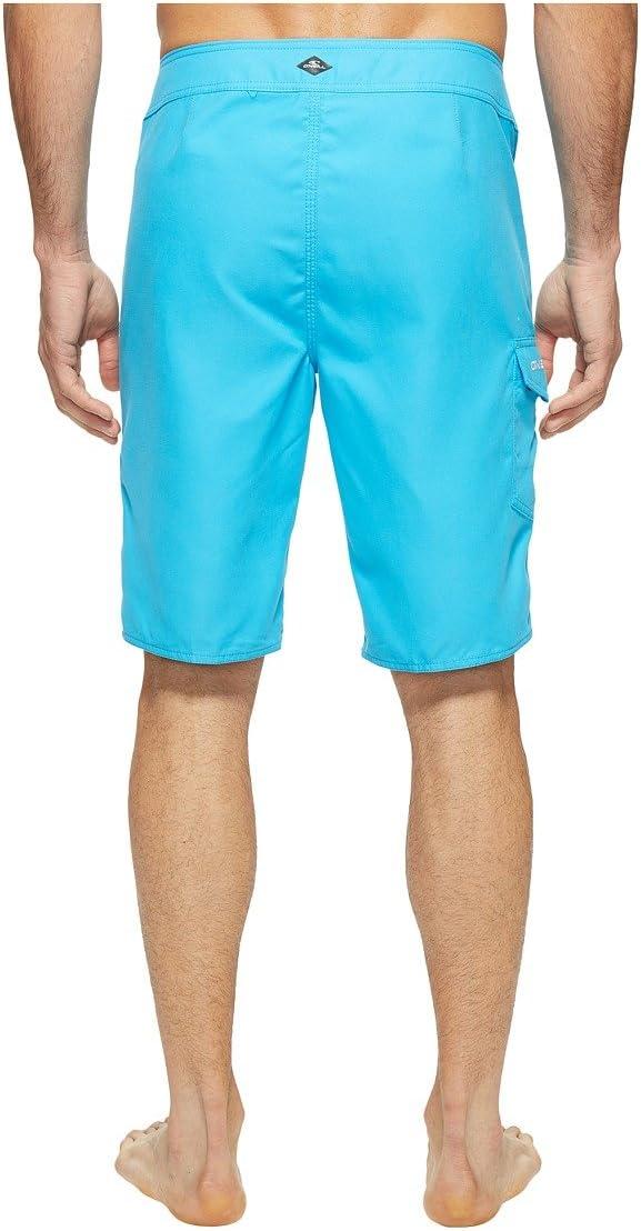 image:imageONEILL Mens 21 Inch Solid BoardshortsWater Resistant Swim Trunks for Men with Quick Dry Stretch Fabric and PocketsCyan Blue 1