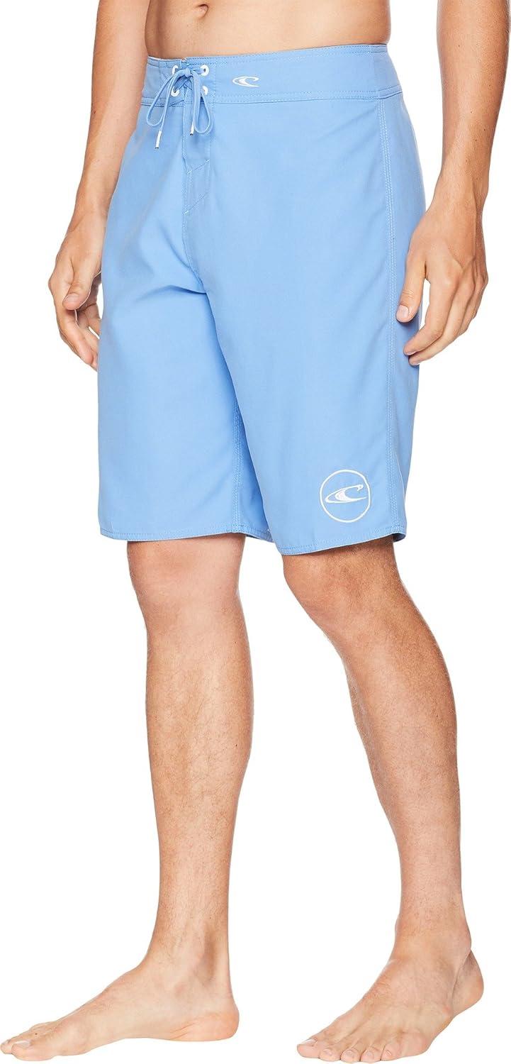 image:imageONEILL Mens 21 Inch Solid BoardshortsWater Resistant Swim Trunks for Men with Quick Dry Stretch Fabric and PocketsFountain Blue