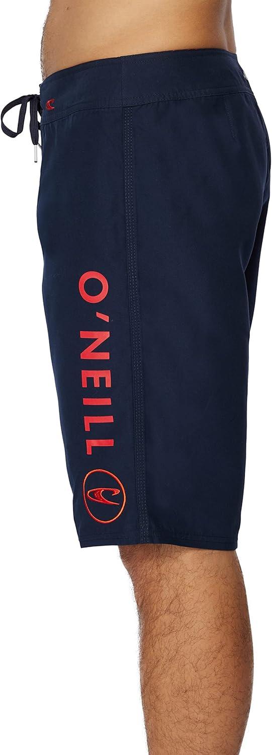 image:imageONEILL Mens 21 Inch Solid BoardshortsWater Resistant Swim Trunks for Men with Quick Dry Stretch Fabric and PocketsMidnight Blue