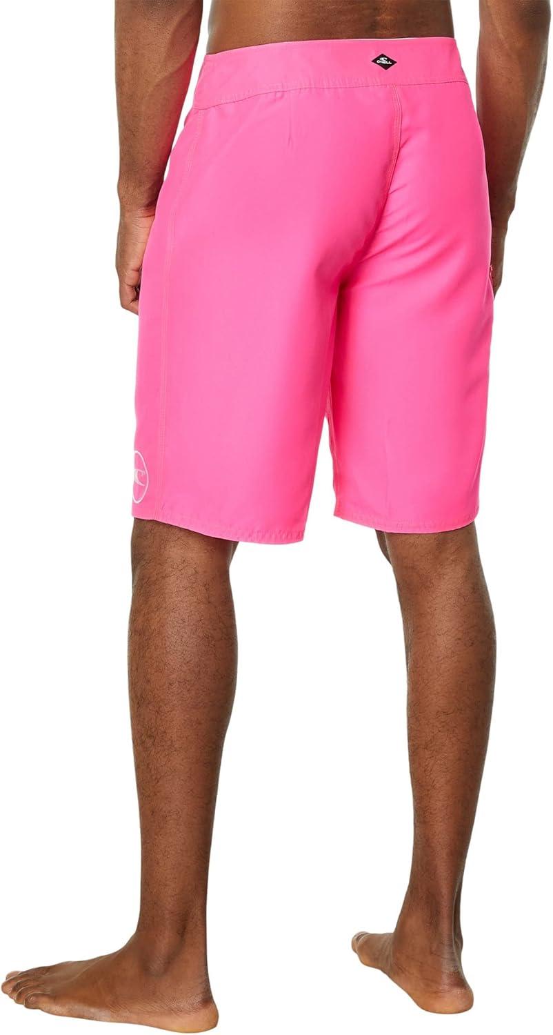 image:imageONEILL Mens 21 Inch Solid BoardshortsWater Resistant Swim Trunks for Men with Quick Dry Stretch Fabric and PocketsNeon Pink