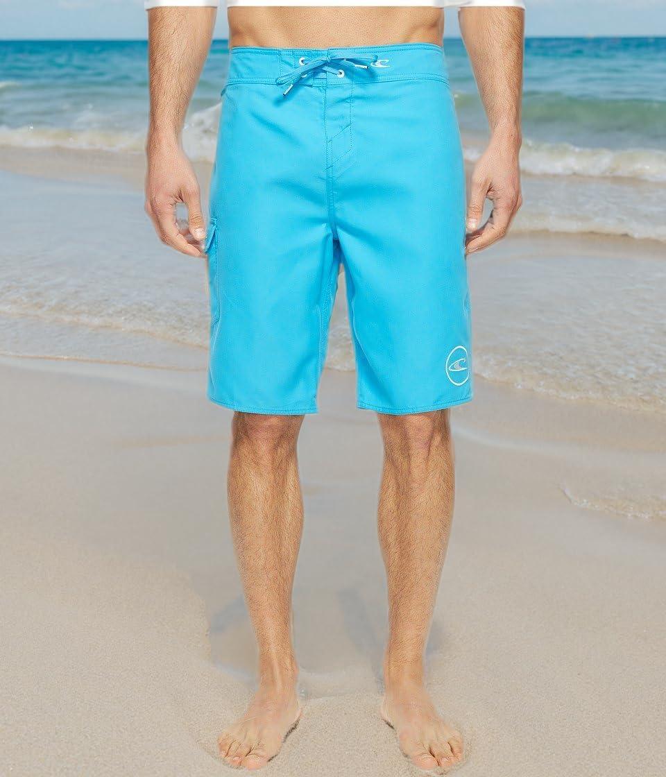 image:imageONEILL Mens 21 Inch Solid BoardshortsWater Resistant Swim Trunks for Men with Quick Dry Stretch Fabric and PocketsOcean Blue