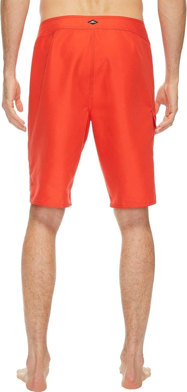 image:imageONEILL Mens 21 Inch Solid BoardshortsWater Resistant Swim Trunks for Men with Quick Dry Stretch Fabric and PocketsRed 1