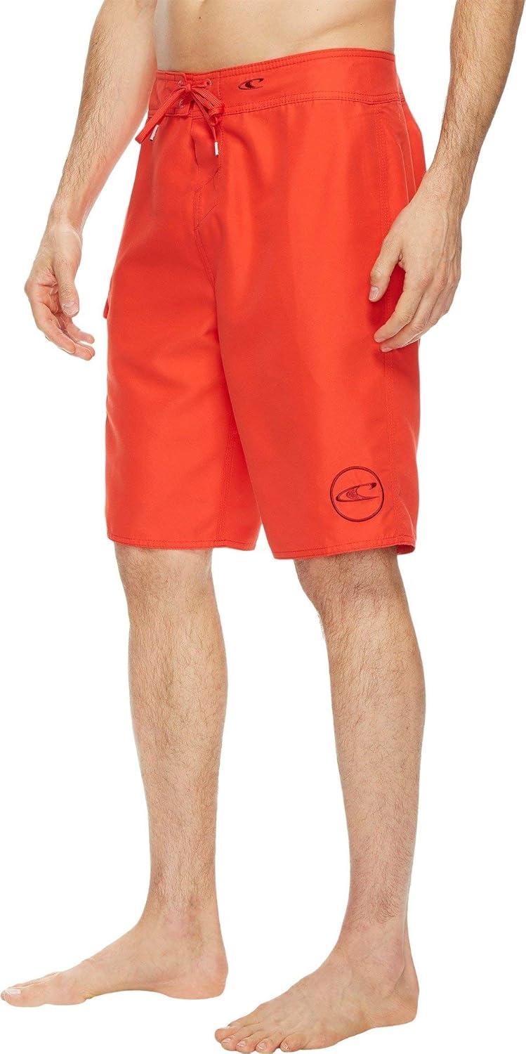 image:imageONEILL Mens 21 Inch Solid BoardshortsWater Resistant Swim Trunks for Men with Quick Dry Stretch Fabric and PocketsRed 1