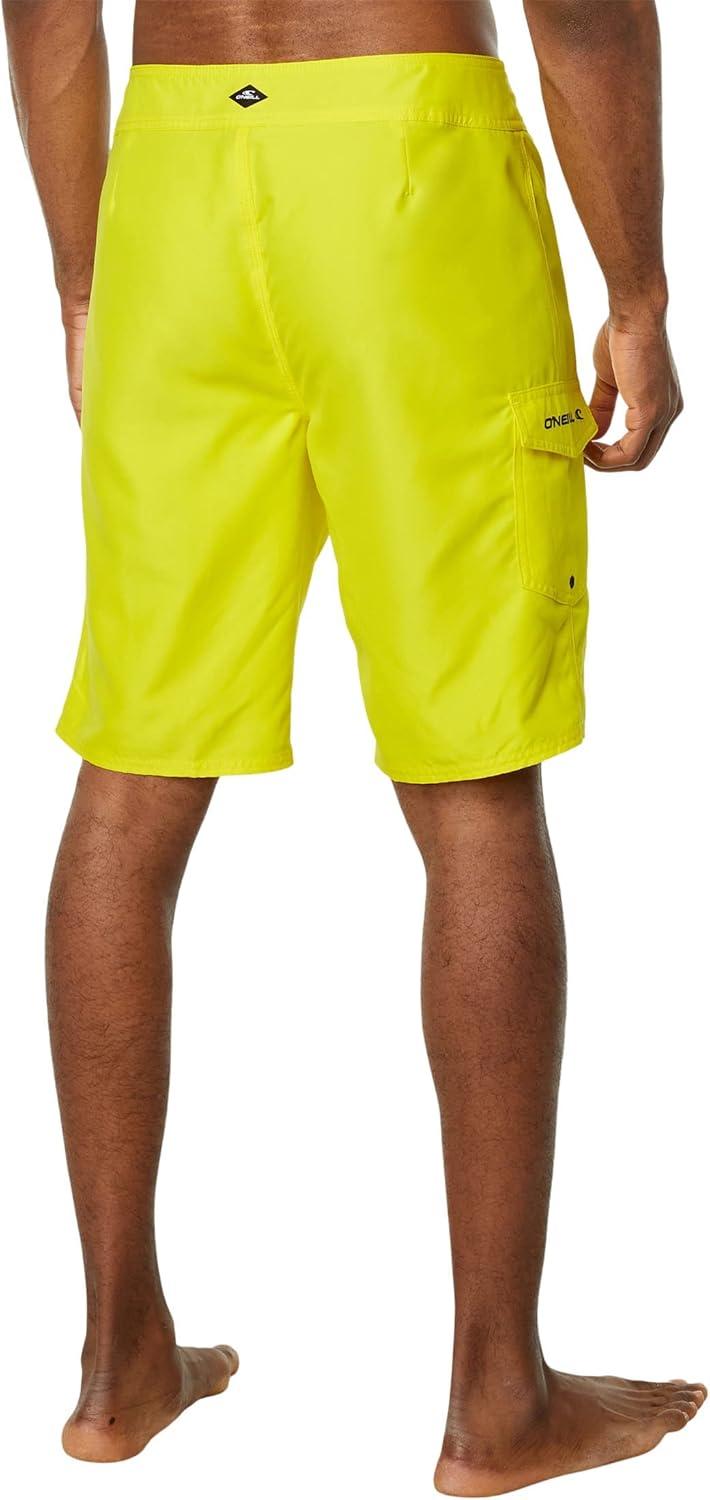 image:imageONEILL Mens 21 Inch Solid BoardshortsWater Resistant Swim Trunks for Men with Quick Dry Stretch Fabric and PocketsYellow