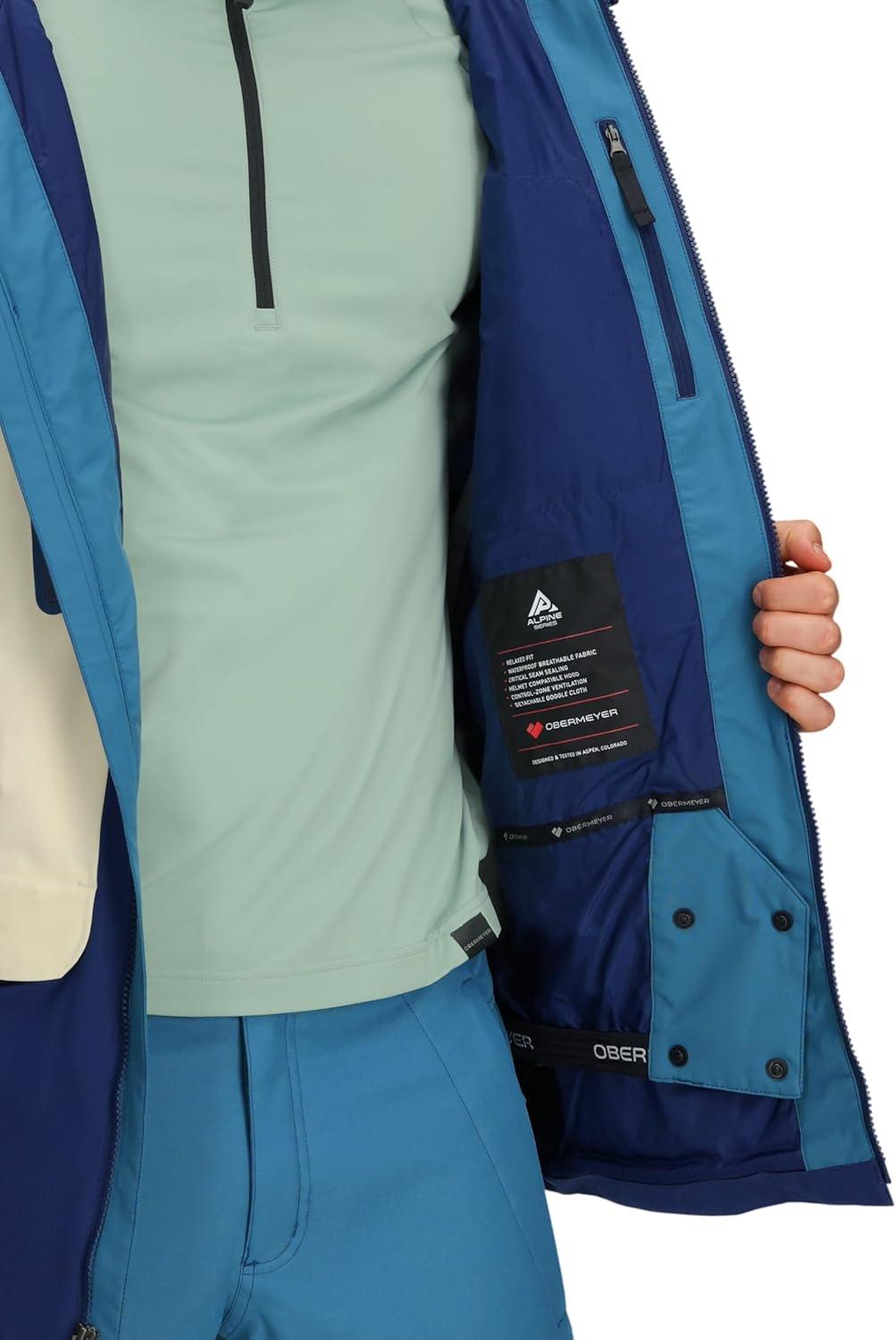 image:imageObermeyer mens Cirque JacketBlue Indy