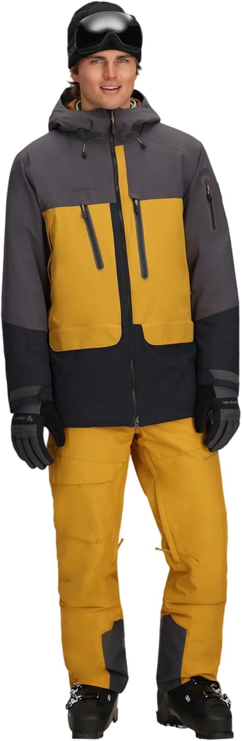 image:imageObermeyer mens Cirque JacketYellow Burnt Honey