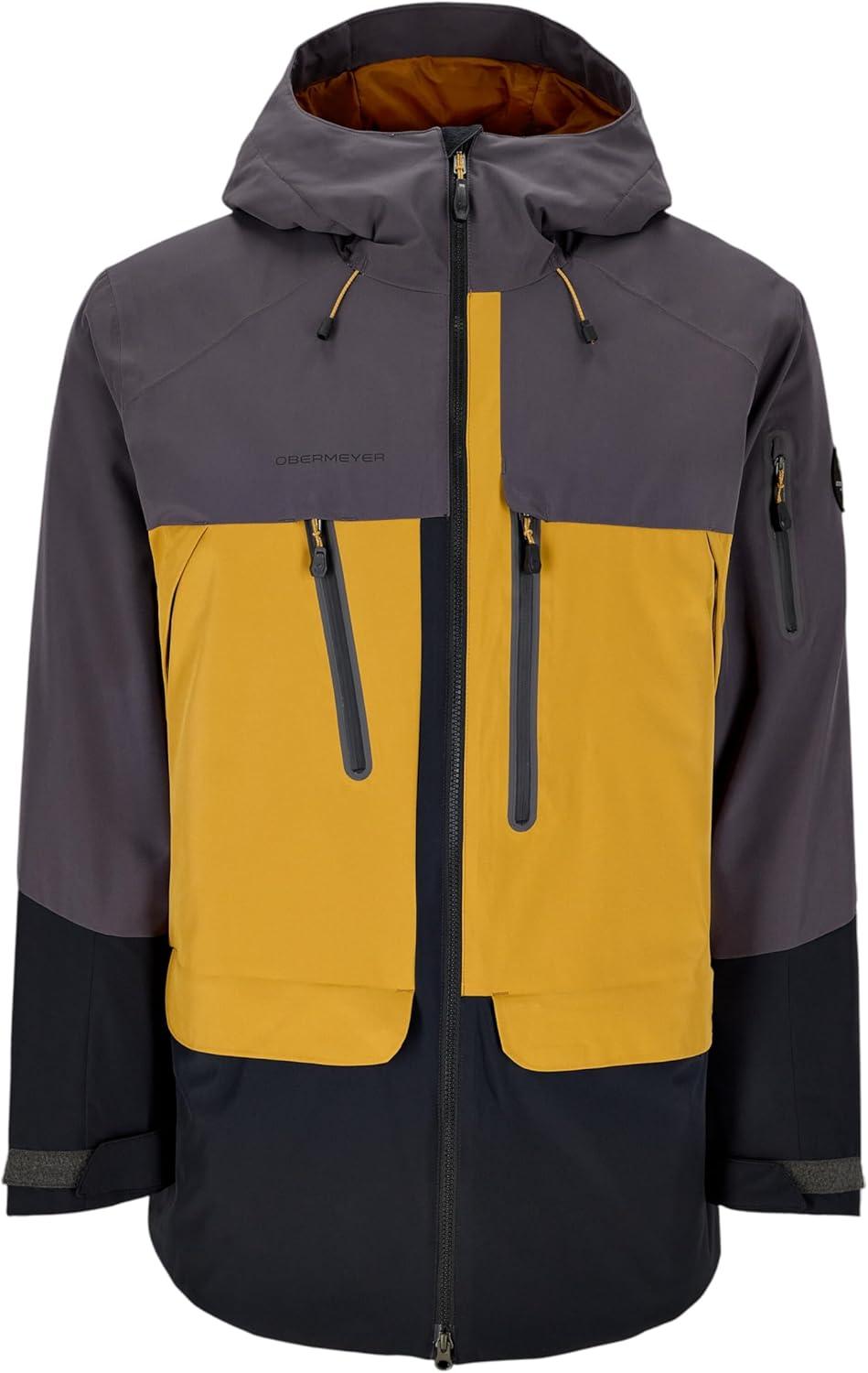 image:imageObermeyer mens Cirque JacketYellow Burnt Honey