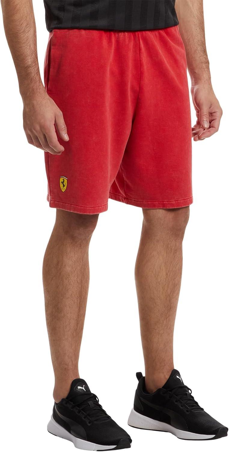image:imagePUMA Mens Standard Scuderia Ferrari Sportwear Sweat ShortsRosso Corsa