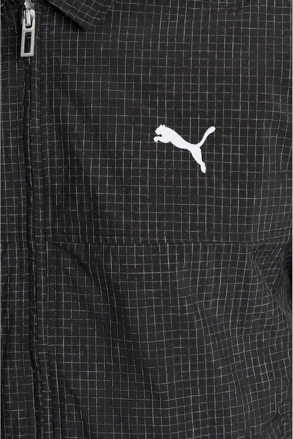 image:imagePUMA mens Wardrobe Essentials Woven Zipup Collared JacketPuma Black