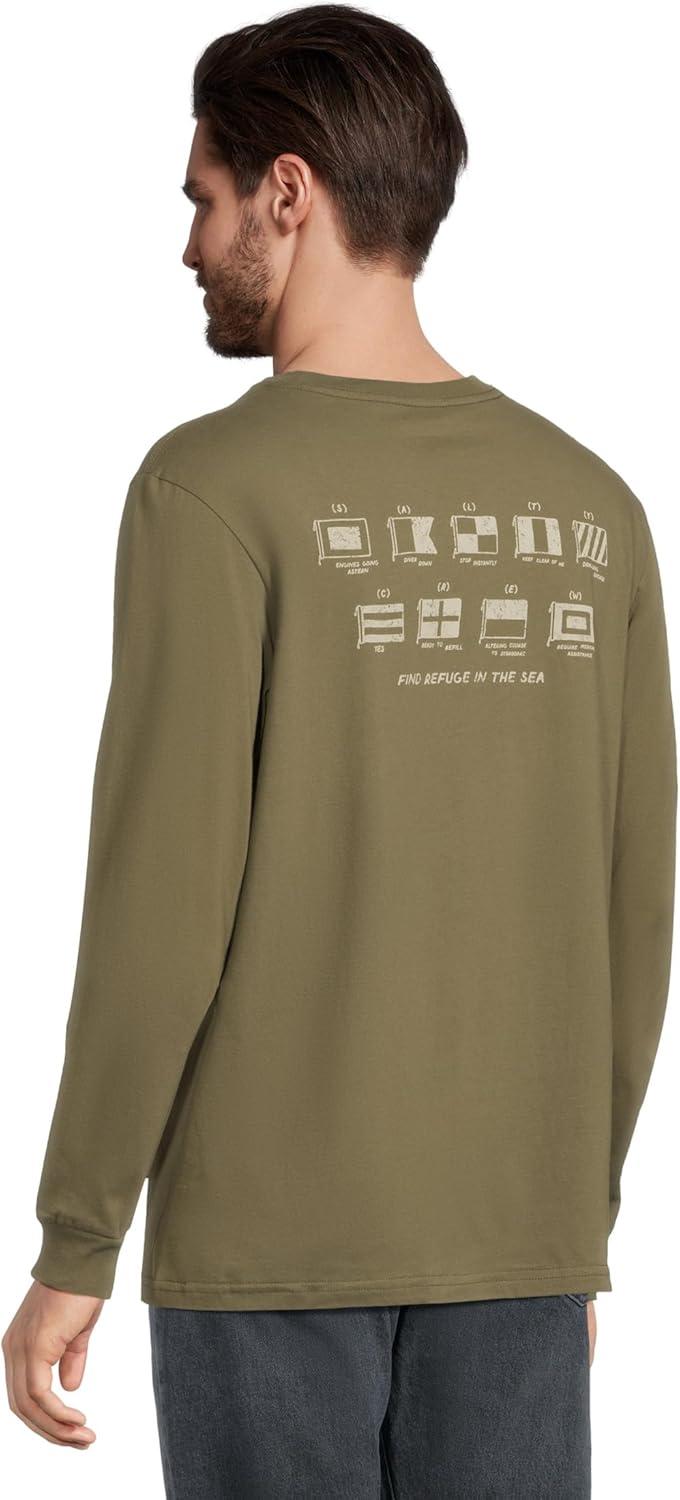 image:imageSalty Crew Mens Call Sign Long Sleeve TeeDusty Olive