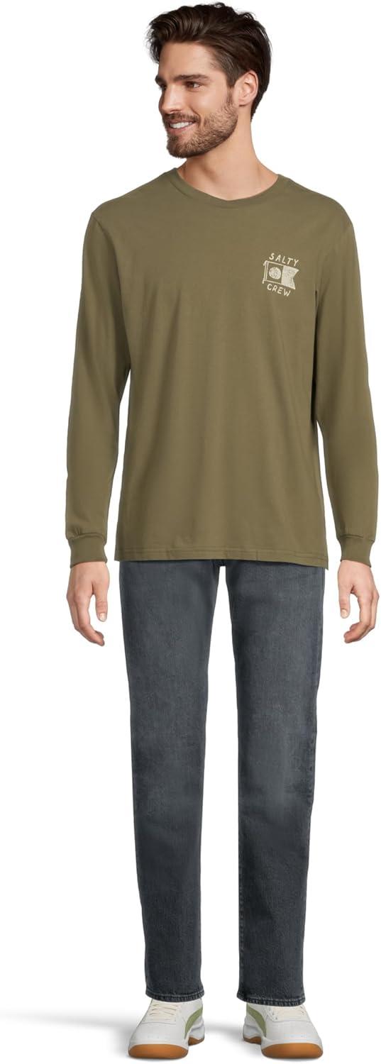 image:imageSalty Crew Mens Call Sign Long Sleeve TeeDusty Olive