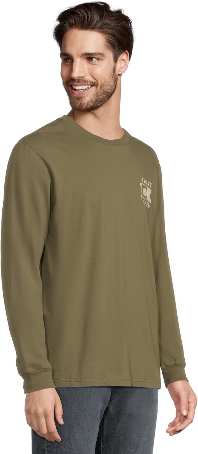 image:imageSalty Crew Mens Call Sign Long Sleeve TeeDusty Olive