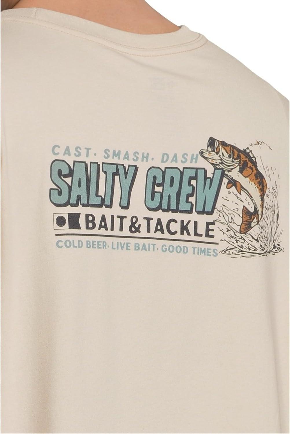 image:imageSalty Crew Mens Live Bait Long Sleeve TeeBone