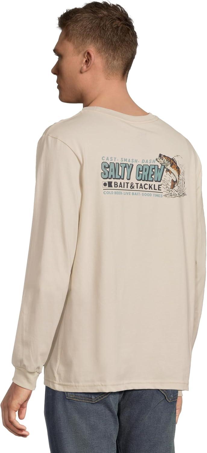image:imageSalty Crew Mens Live Bait Long Sleeve TeeBone