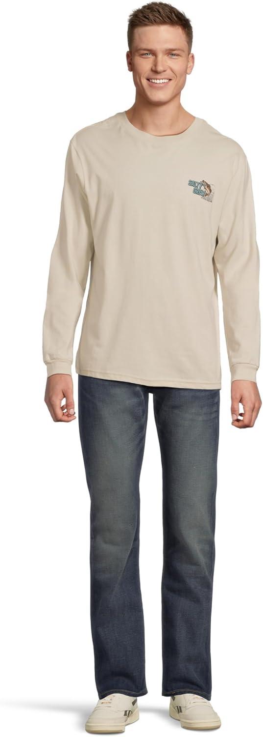 image:imageSalty Crew Mens Live Bait Long Sleeve TeeBone